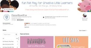 FlannelBoardFun Etsy | Tizzit.co - start and grow a successful handmade business