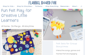 FlannelBoardFun website | Tizzit.co - start and grow a successful handmade business