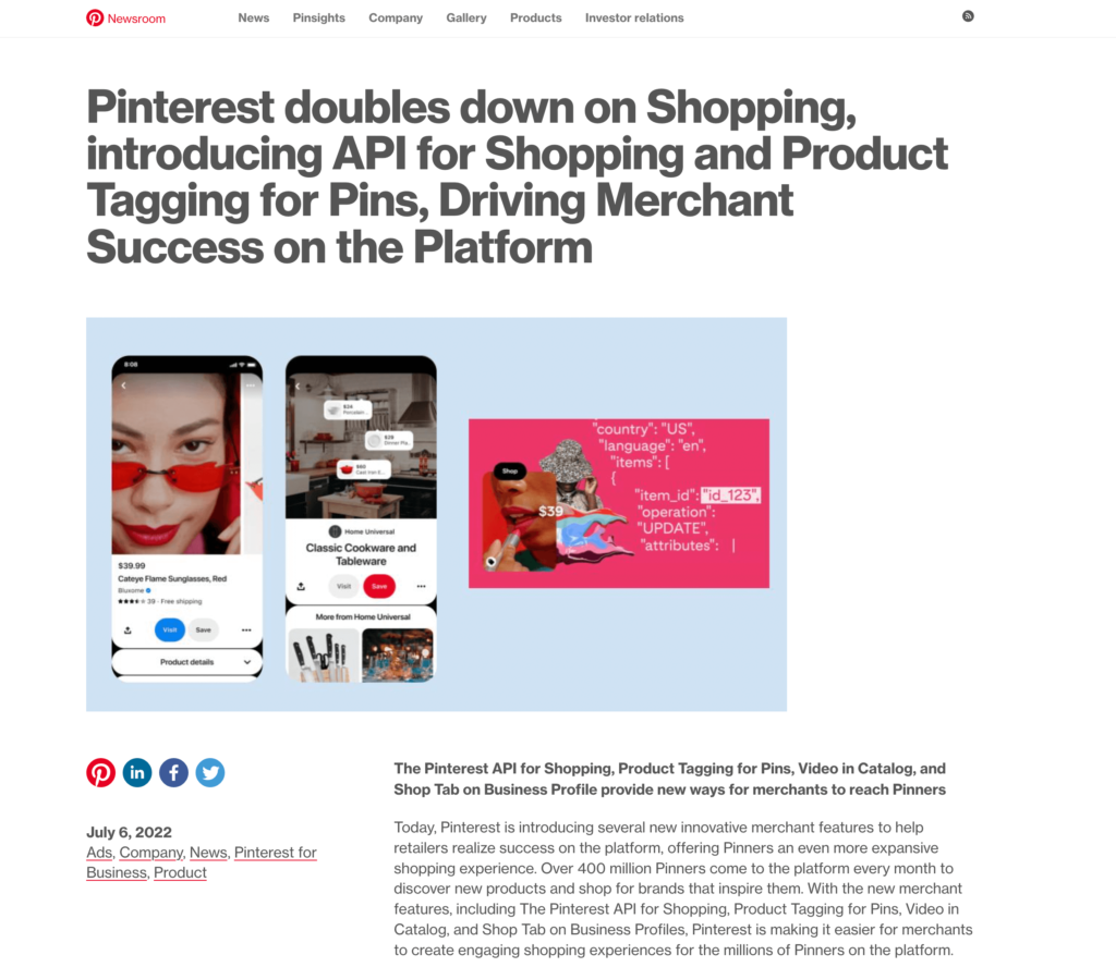 is pinterest worth it - pinterest introduces API | Tizzit.co - start and grow a successful handmade business