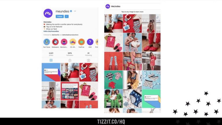 Instagram bio - profile example | Tizzit.co - start and grow a successful handmade business