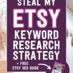 Steal my Etsy keyword research strategy + free Etsy SEO guide | Tizzit.co - start and grow a successful handmade business